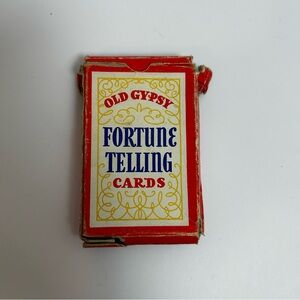 Vintage Box of Old Gypsy Fortune Telling Cards 1940